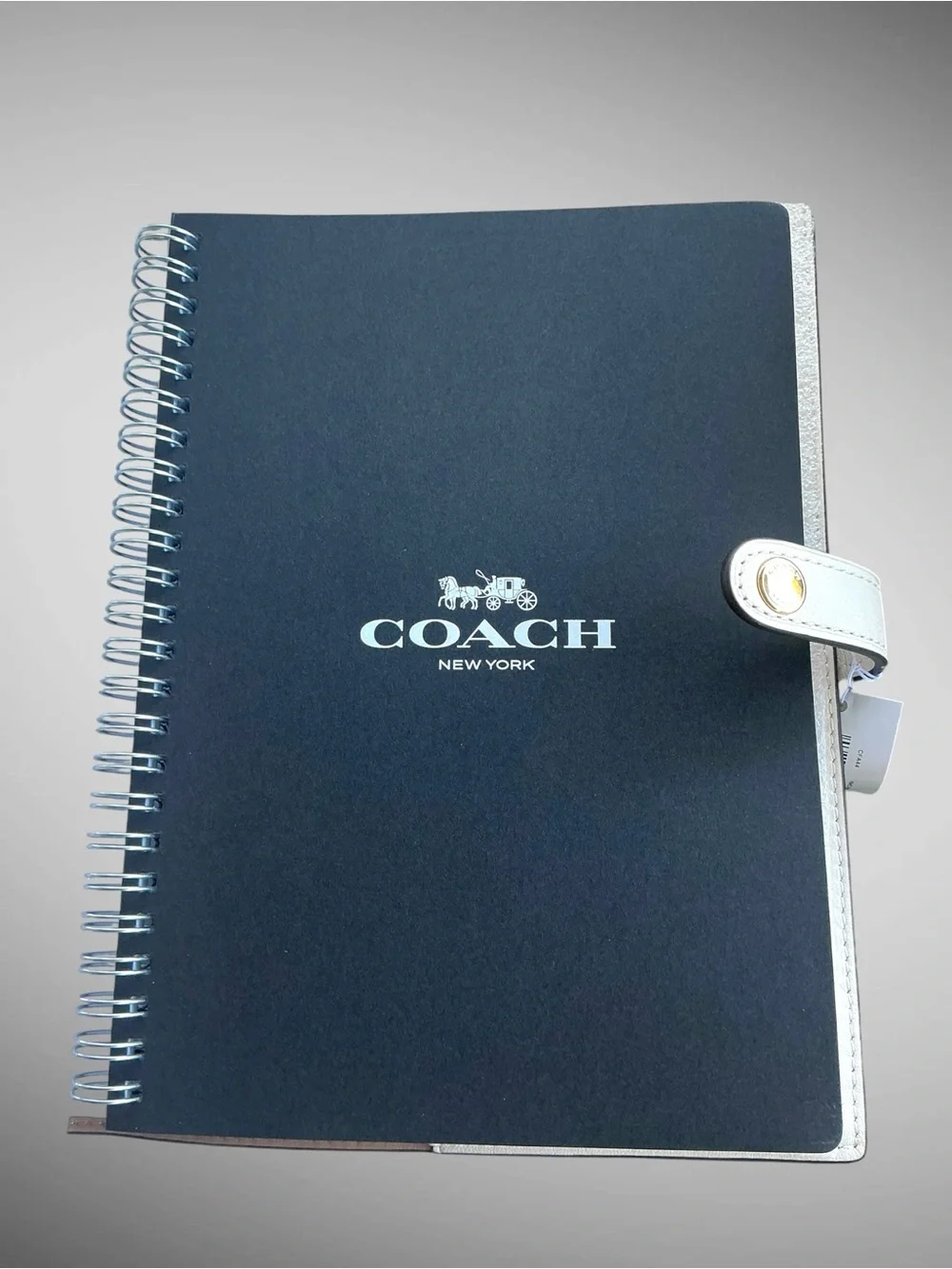 Coach Cherry Print Notebook Journal Snap Closure White Red NWT